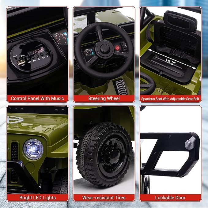 Ride On Car, 12V Electric Car for Kids - Image 2