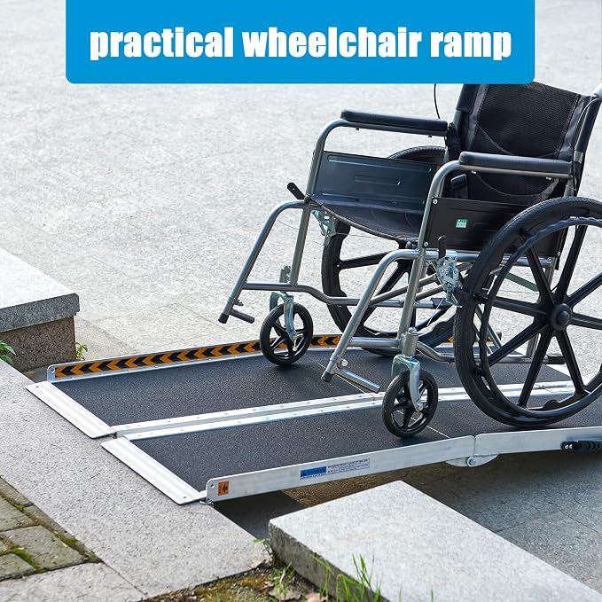 LEMNISCAT Wheelchair Ramp 5FT, Portable Wheel Chair Ramps - Image 8