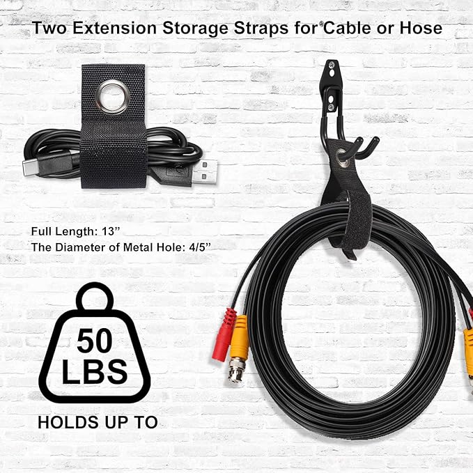 Garage Hook Heavy Duty Wall Storage Hangers, 32 Pack Garage Storage Hooks Steel - Image 3