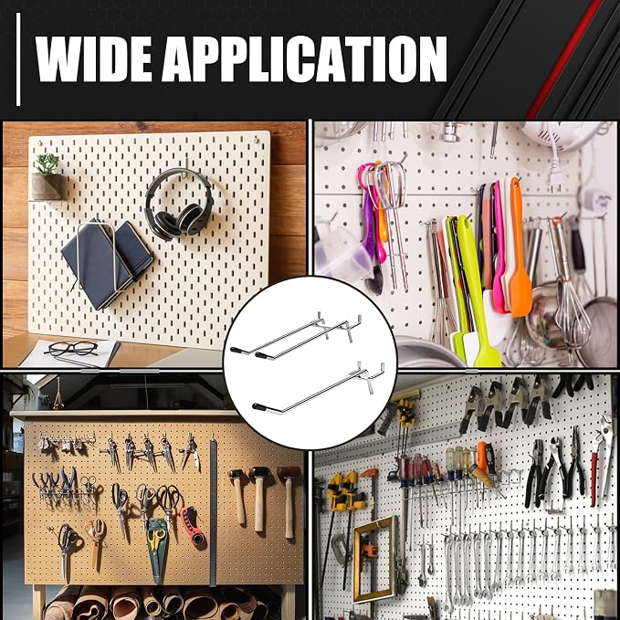 C&T 278 Piece Pegboard Hooks Assortment Kit, Pegboard Accessories Organizer Set - Image 7