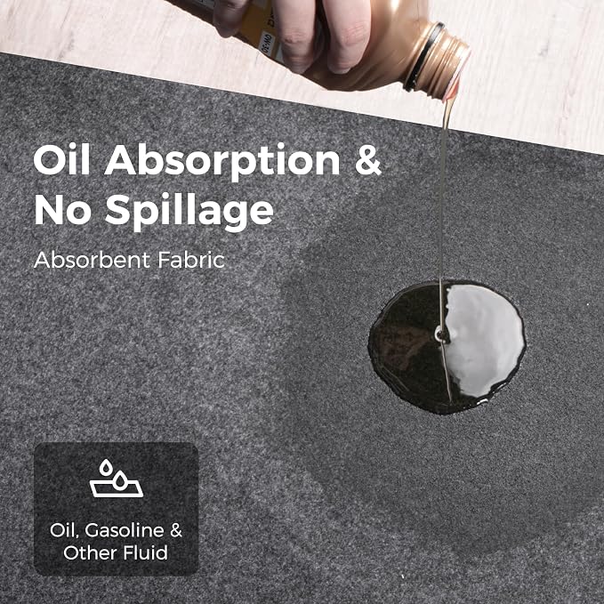WELKIN Garage Floor Mat – Absorbent Oil Spill Mat - Image 2