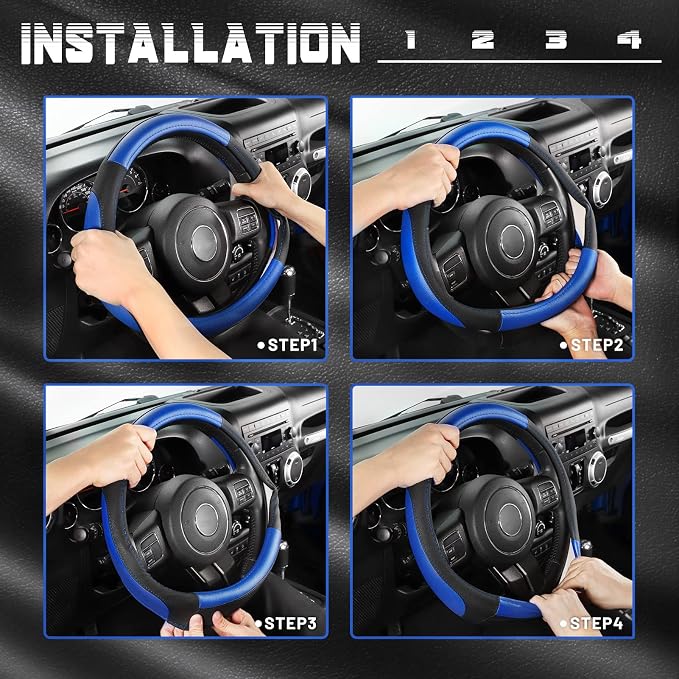 SEG Direct Car Steering Wheel Cover - Image 6