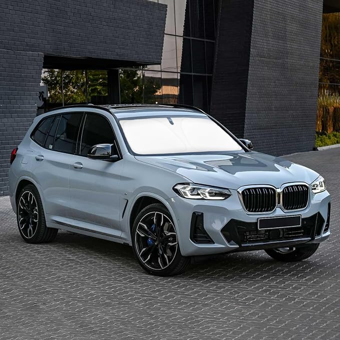 Windshield Sun Shade Sunshade for 2018-2024 BMW X3 Windshield Cover for 2023 by SLOGENTO