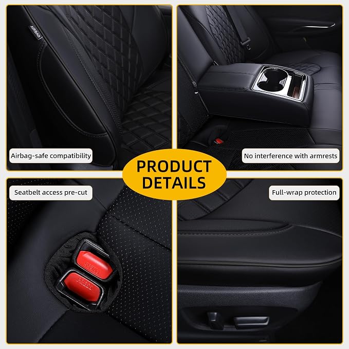 Custom Fit Camry Seat Covers for 2018-2024 Toyota Camry Hybrid LE, SE Full - Image 6