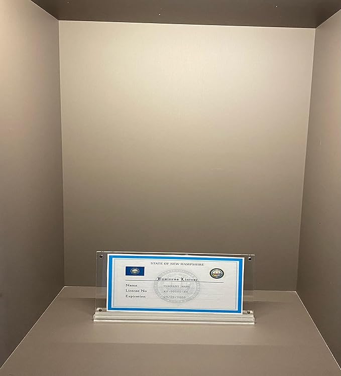 IEEK 2 Pack of Acrylic Business License Frame - Image 4