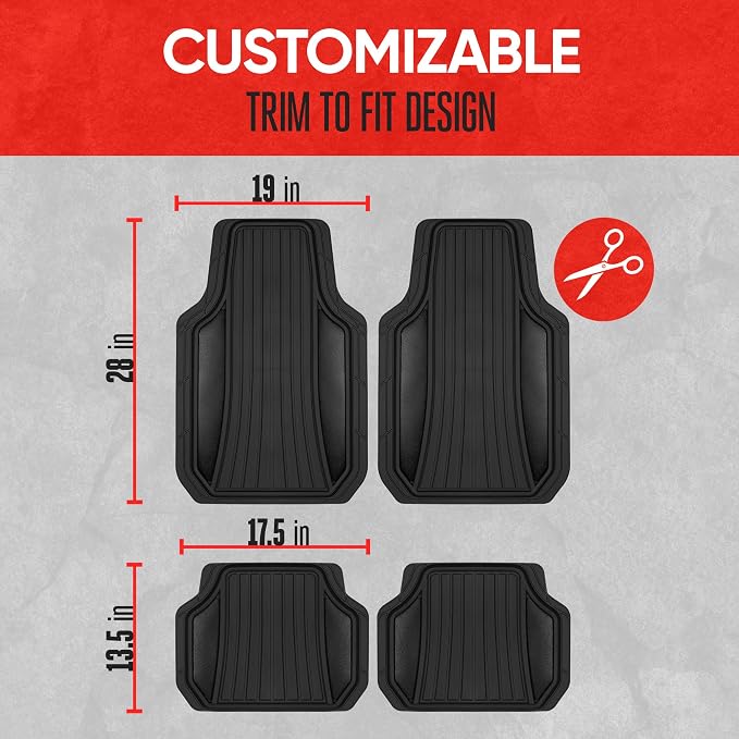 Motor Trend Rubber Car Floor Mats - Image 5