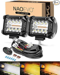 NAOEVO 4 Inch LED Pod Lights, Spot Flood LED Fog/Driving/Off Road Lights by NAOEVO