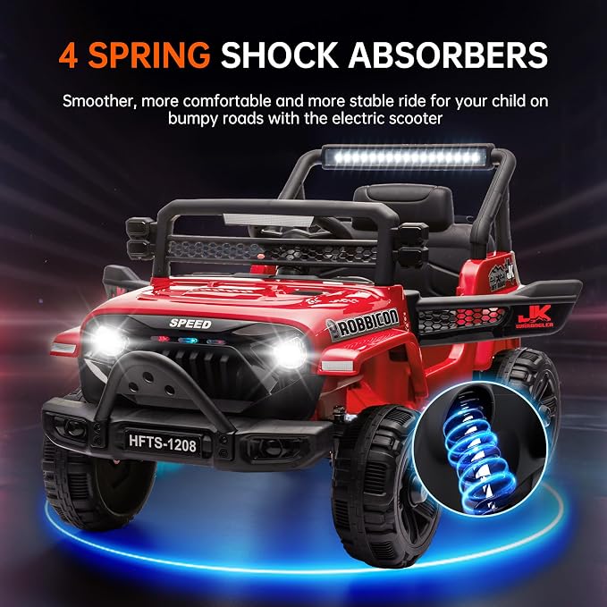 12V Ride on Electric Truck Car for Kids, 12V Kids Electric Vehicles w/Remote - Image 5