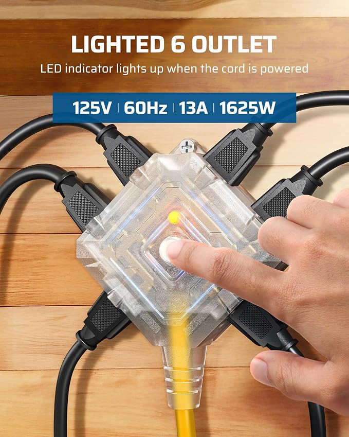 DEWENWILS 30 Ft Retractable Extension Cord Reel, Ceiling/Wall Mount 16/3 Gauge - Image 5