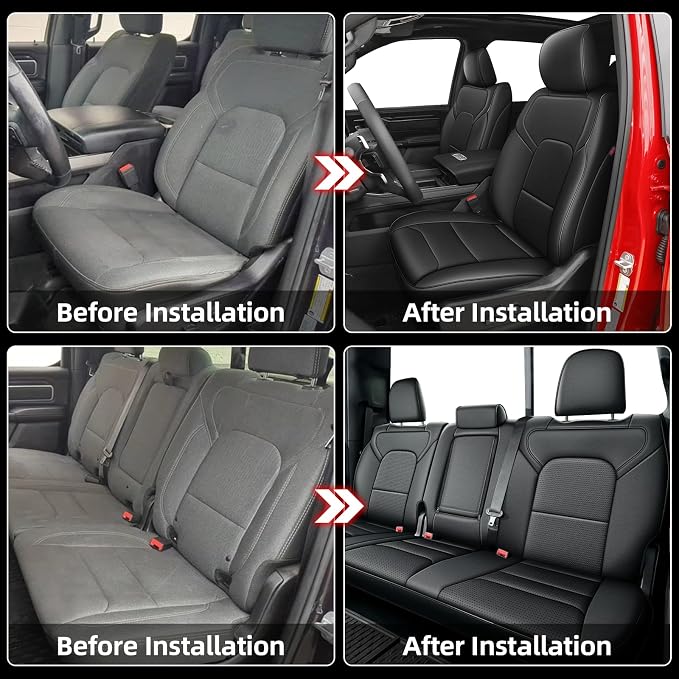 Custom Fit Seat Covers for Dodge RAM 1500 2019 2020 2021 2022 2023 2024 2025 - Image 6