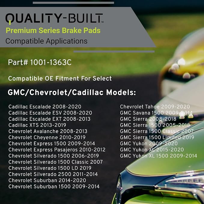 Premium Ceramic Front Brake Pads Compatible - Image 3