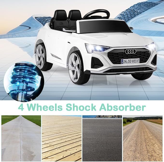 Licensed Audi SQ8 Ride on Car by OLAKIDS, 12V Kids Electric Vehicle - Image 9