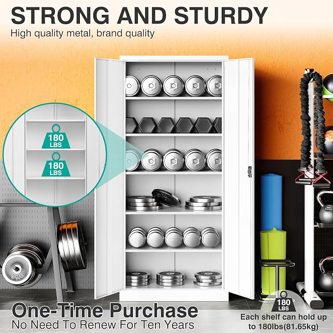 Wide & Deep Metal Storage Storage Cabinet - Image 6