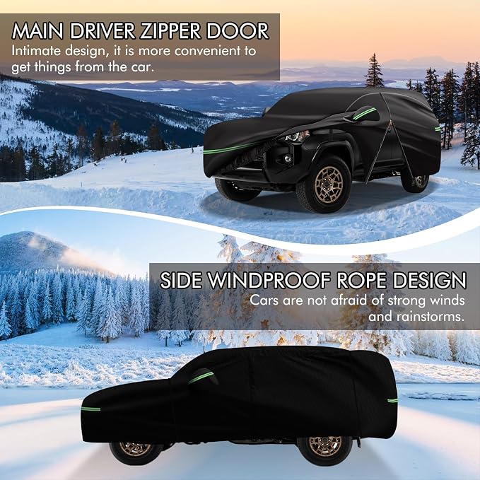 for 2002-2023 Toyota 4runner Car Cover 210D Outdoor Waterproof UV Protection - Image 3