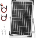 Solar Battery Trickle Charger: 10 Watt 12V Solar Panel Maintainer by Voltset