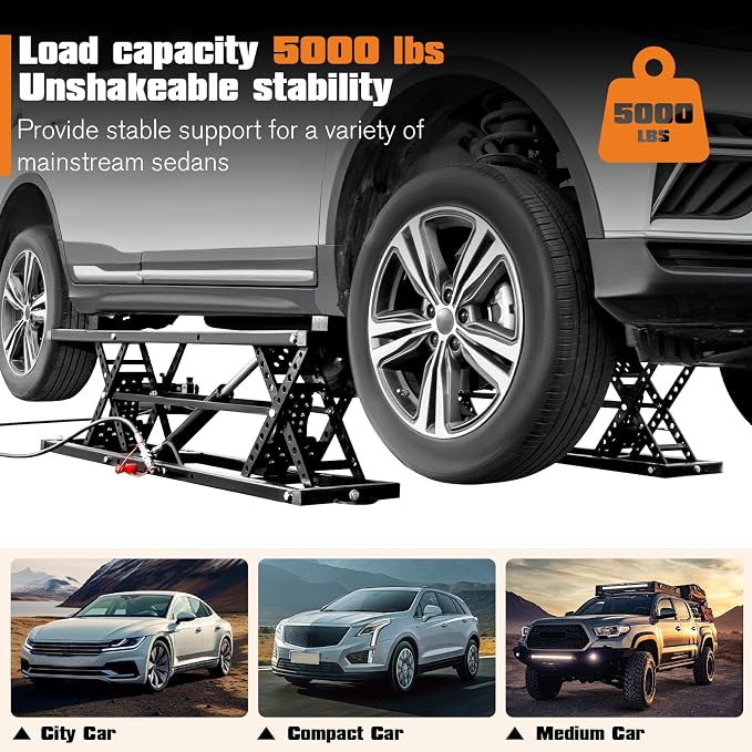 Albott 5000 LBS Portable Car Lift, Adjustable Quick Jack - Image 5