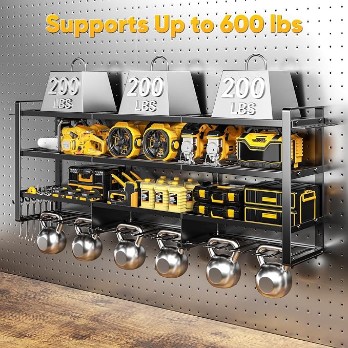 49.5" W Large Power Tool Organizer Wall Mount - Image 4