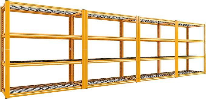 REIBII 40" W Garage Shelving Heavy Duty Metal Shelving 2200LBS Storage Shelves by REIBII