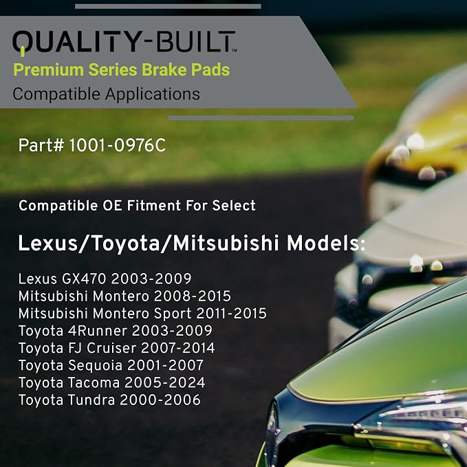 Premium Ceramic Front Brake Pads Compatible - Image 3