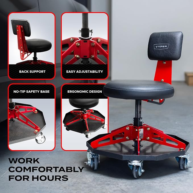 Vyper Robust Steel Sport Shop Chair - Image 4