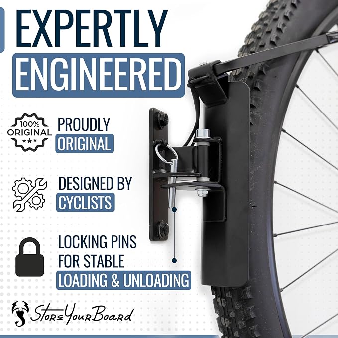 StoreYourBoard Bike Swivel Rack – Wall Mounted Garage Bike Storage, Vertical - Image 6