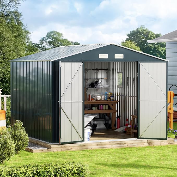 10X10X7.5 FT Outdoor Steel Storage Shed - Image 6