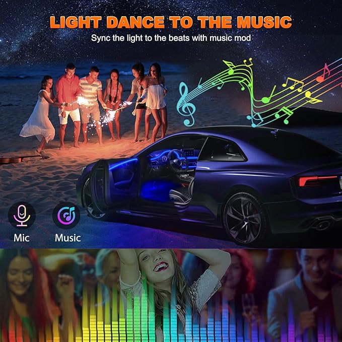 USB Interior Car LED Strip Lights - Image 5