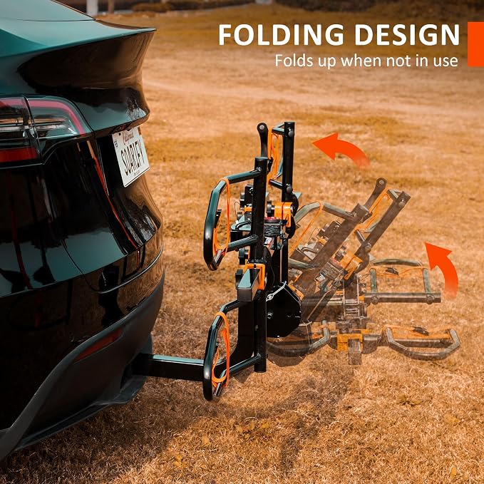 Platform 2 EBike Rack for Car Hitch Bike Rack for SUV RV Trucks Carrier Bicycle - Image 5