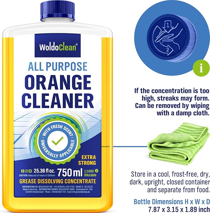 Orange Oil Cleaner Concentrated 25.36 fl oz - Image 8