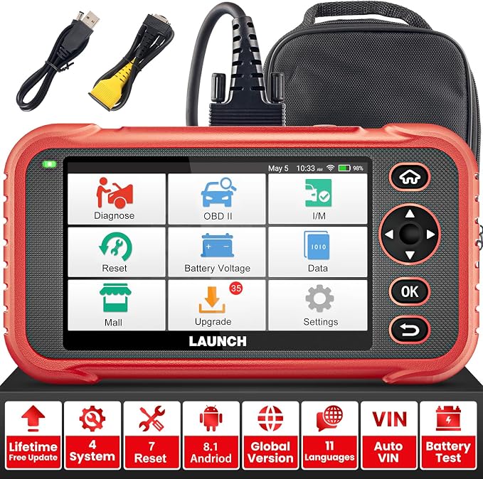 LAUNCH OBD2 Scanner CRP123i V2.0, 2025 Lifetime Update Engine ABS SRS TCM Scan by LAUNCH