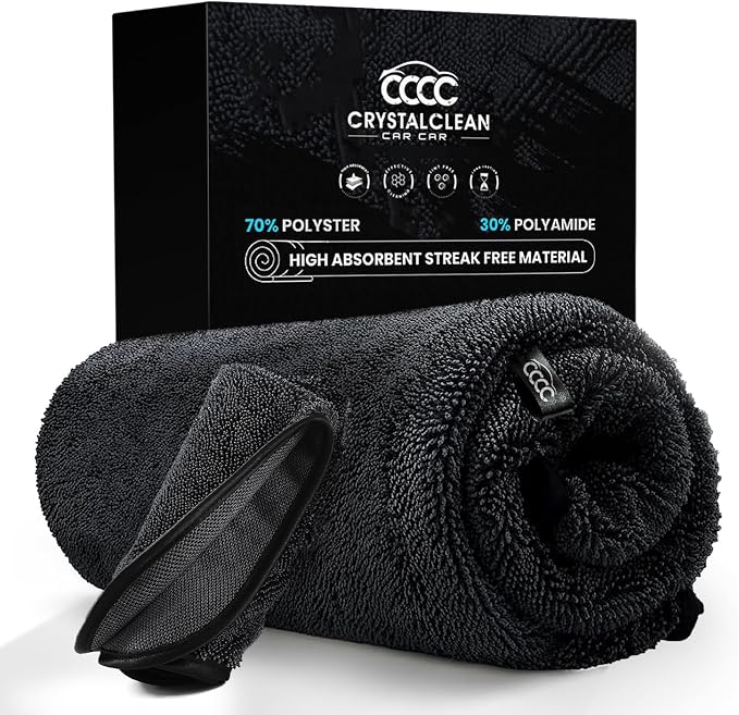 Crystal Clean 1300GSM Microfiber Towels by CrystalCleanCarCare