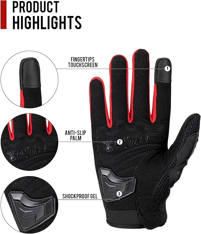 BORLENI Motorcycle Gloves Touch Screen - Image 4