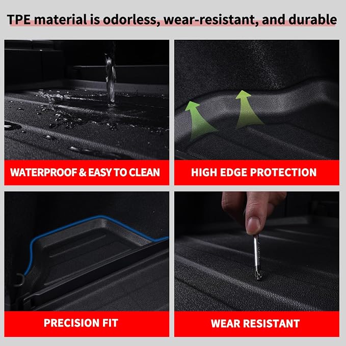 Floor Mats for 2014-2019 Chevy Silverado GMC Sierra 1500 Crew Cab, Chevrolet - Image 5