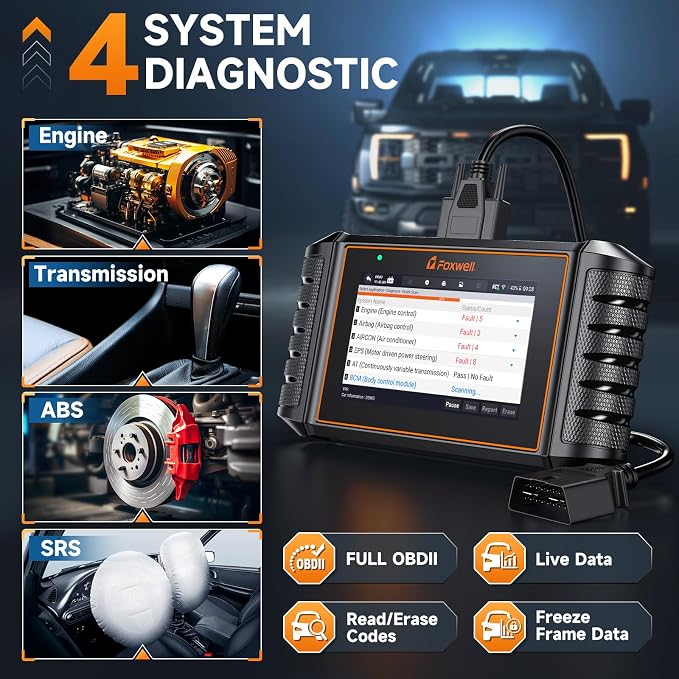FOXWELL NT716 Bidirectional OBD2 Scanner – ABS, Transmission, Engine Scanner - Image 3