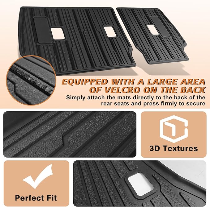 TripleAliners Trunk Mat & Rear Seatback Mat Fit - Image 6