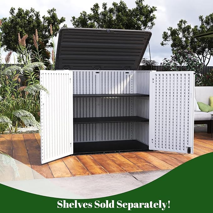 ADDOK Horizontal Storage Shed Outdoor - Image 4