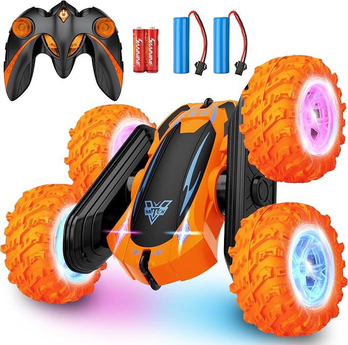 Remote Control Car, 2.4GHz Electric Race Stunt Car, Double Sided 360° Rolling by KKONES