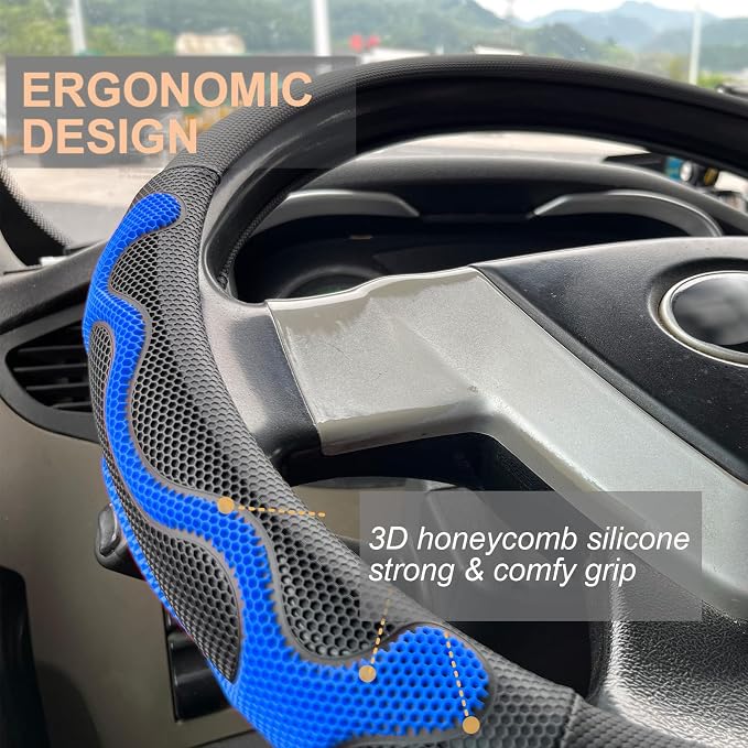 PINCTROT XL Size 17.5-18 Inch Comfy Grip Steering Wheel Cover - Image 2