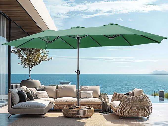 PHI VILLA 15ft Large Patio Umbrellas by PHIVILLAThepioneerofcomfortablehouseholdsupplies