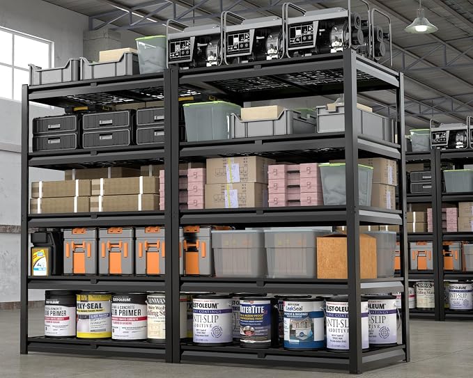 PrimeZone 36" W Heavy Duty Garage Shelving 5 Tier Heavy Duty Storage Shelves - Image 4