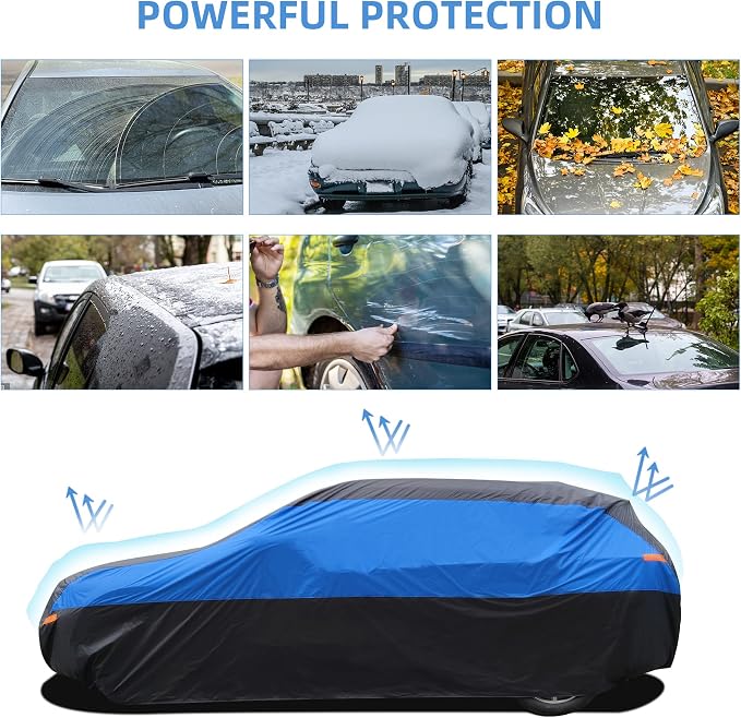 SUV Car Cover Hatchback Cover Waterproof All Weather, Outdoor Car Covers - Image 7