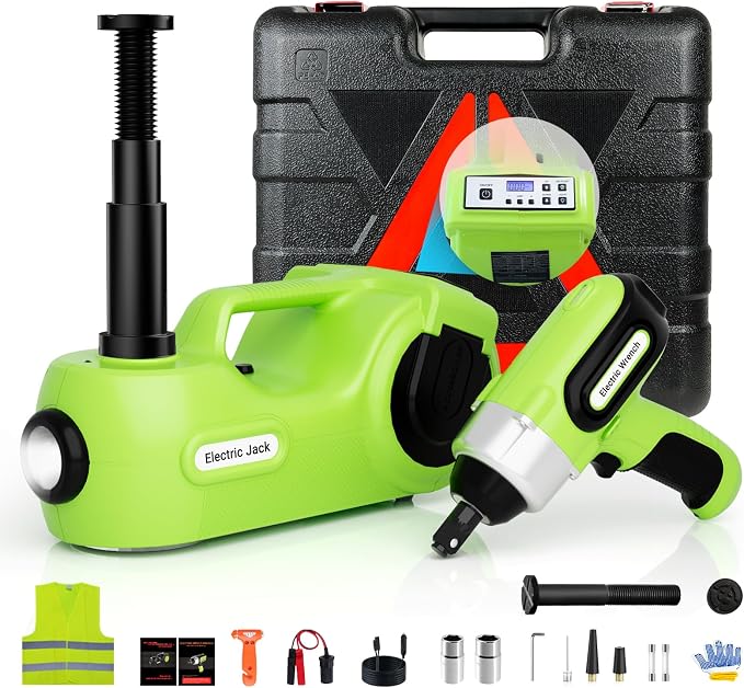 Electric Car Jack Kit 5Ton 12V Car Jack Hydraulic by Simtamy