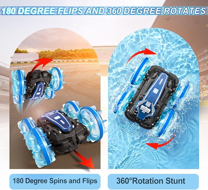 Toys for Ages 5-13, Amphibious Remote Control Car, 2.5GHz 4WD 131Ft 360° - Image 3