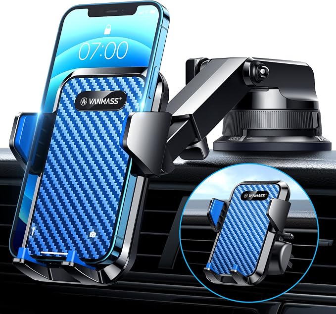 VANMASS Cell Phone Mount Car Dashboard Window Vent Desk Fit by VANMASS