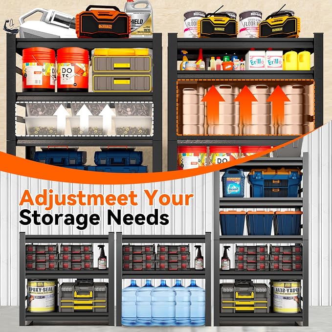 Metal Shelving, Garage Shelves Series, Heavy Duty Storage Shelf, Large - Image 7