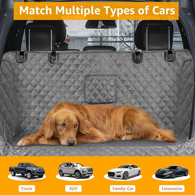 PETICON SUV Cargo Liner for Dogs, Waterproof Pet Cargo Cover Dog Seat Mat for - Image 8