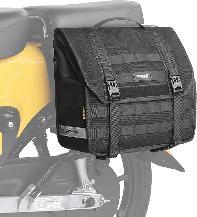 Rhinowalk Motorcycle Saddlebags, Waterproof Saddlebags, Quick Release 13L by Rhinowalk
