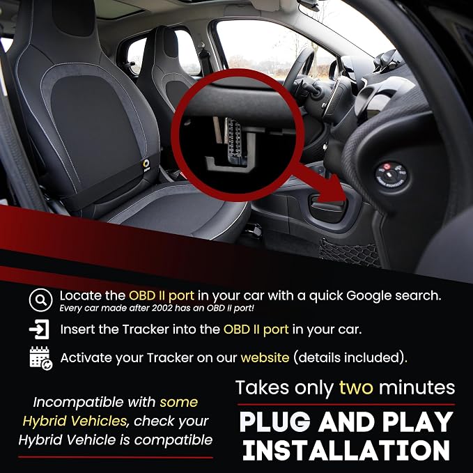Plug - 4G LTE Car GPS Tracker, Vehicle Location Every 10-30 Seconds, Route - Image 4