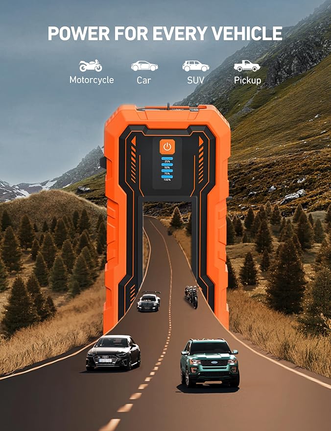 AstroAI S8 Pro Car Battery Jump Starter, 3000A Peak Jump Starter Battery Pack - Image 8