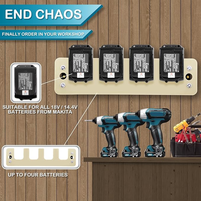 FETESNICE Battery Holder Wall Mount - Image 6